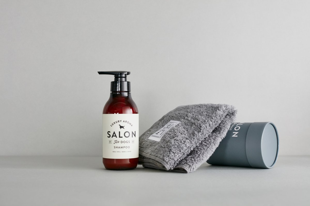 画像1: 【SALON FOR DOGS】 優しいタオル  ミネラルシャンプーセット   (1)