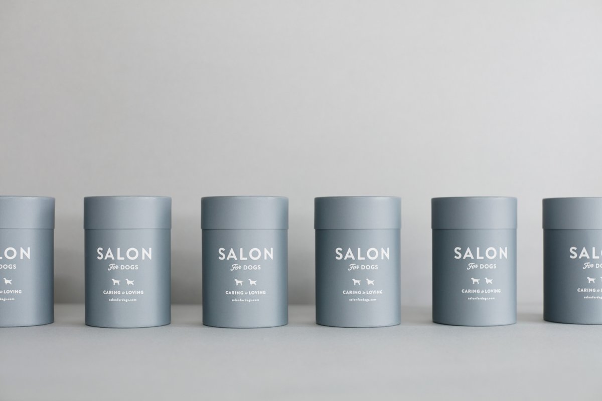 画像11: 【SALON FOR DOGS】 優しいタオル  ２色セット 円筒ケース付き (11)